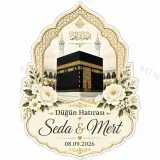 Kişiye Özel İslami Motifli Magnet, Dini Nikah Kına Söz Nişan Düğün Hatırası, Özel Tasarım Magnet