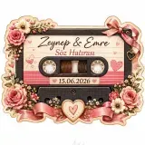 Kişiye Özel Kaset Magneti, Retro Müzik Temalı Hatıra Magneti, Özel Kesim Magnet